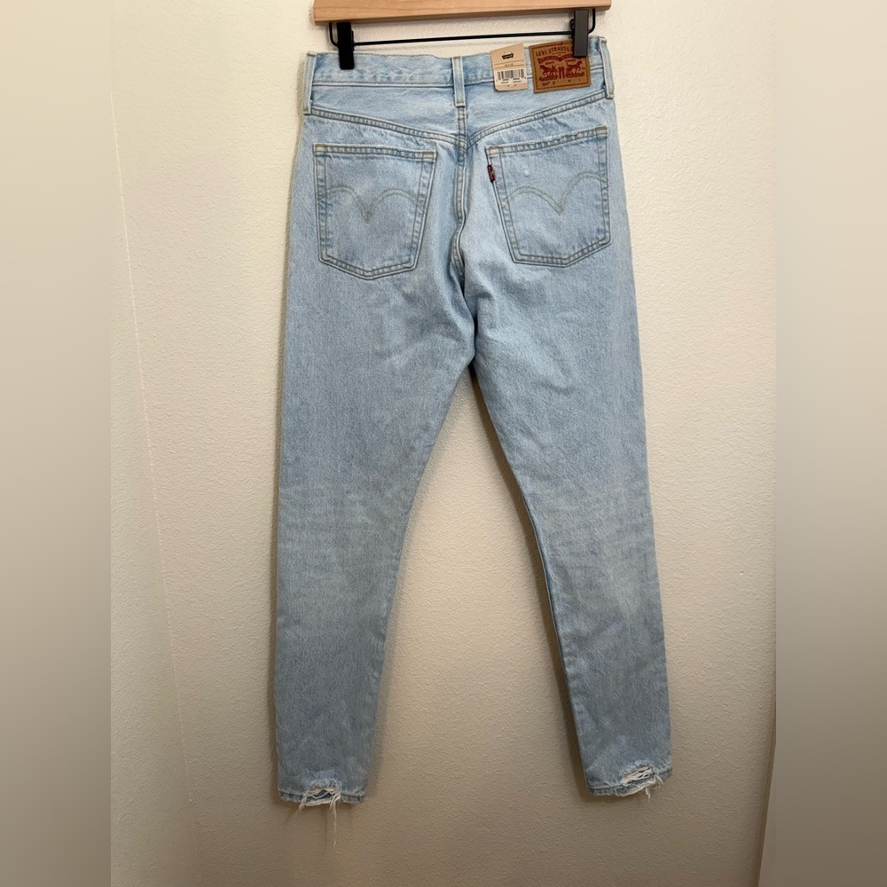 NEW Levi's Women's 501 Skinny Jeans Ojai Snow W26 L30 - Picture 5 of 8
